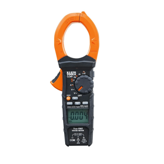 AMPERIMETRO DIGITAL DE TENAZA 2.000A AC/DC KLEIN TOOLS (CL900)